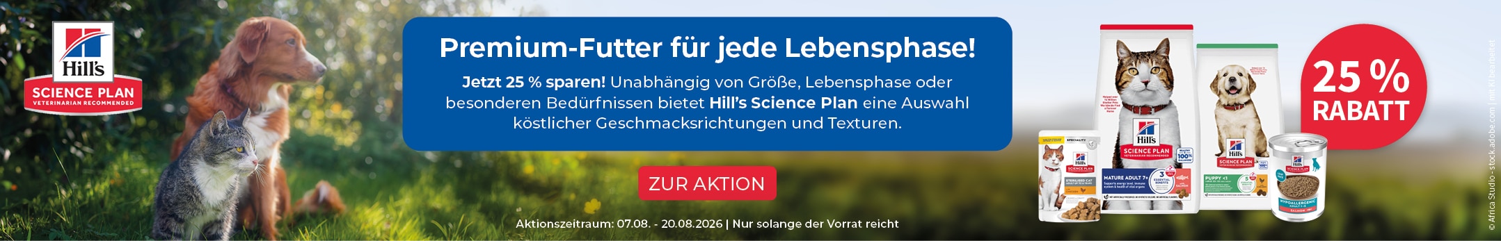 Hills 25 % auf Scienece Plan